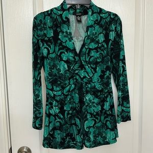 Vibrant Green Long Sleeved Knit Top